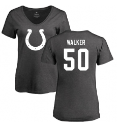 NFL Women's Nike Indianapolis Colts #50 Anthony Walker Ash One Color T-Shirt