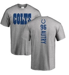 NFL Nike Indianapolis Colts #96 Denico Autry Ash Backer T-Shirt