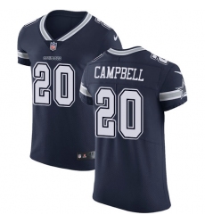 Men's Nike Dallas Cowboys #20 Ibraheim Campbell Navy Blue Team Color Vapor Untouchable Elite Player NFL Jersey