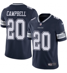 Men's Nike Dallas Cowboys #20 Ibraheim Campbell Navy Blue Team Color Vapor Untouchable Limited Player NFL Jersey