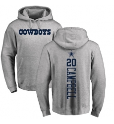 NFL Nike Dallas Cowboys #20 Ibraheim Campbell Ash Backer Pullover Hoodie