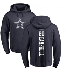 NFL Nike Dallas Cowboys #20 Ibraheim Campbell Navy Blue Backer Pullover Hoodie