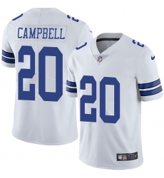 Youth Nike Dallas Cowboys #20 Ibraheim Campbell White Vapor Untouchable Limited Player NFL Jersey