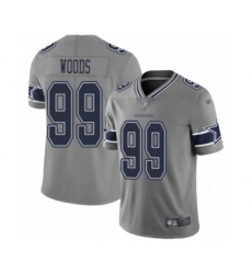 Women's Dallas Cowboys #99 Antwaun Woods Limited Gray Inverted Legend Football Jersey