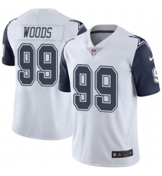 Youth Nike Dallas Cowboys #99 Antwaun Woods Limited White Rush Vapor Untouchable NFL Jersey