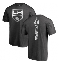 NHL Adidas Los Angeles Kings #44 Nate Thompson Charcoal One Color Backer T-Shirt