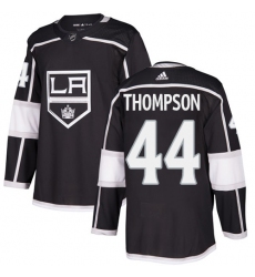 Youth Adidas Los Angeles Kings #44 Nate Thompson Authentic Black Home NHL Jersey
