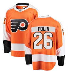 Youth Philadelphia Flyers #26 Christian Folin Fanatics Branded Orange Home Breakaway NHL Jersey