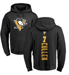 NHL Adidas Pittsburgh Penguins #7 Matt Cullen Black Backer Pullover Hoodie