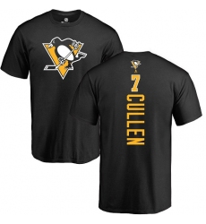 NHL Adidas Pittsburgh Penguins #7 Matt Cullen Black Backer T-Shirt