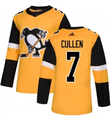 Youth Adidas Pittsburgh Penguins #7 Matt Cullen Authentic Gold Alternate NHL Jersey