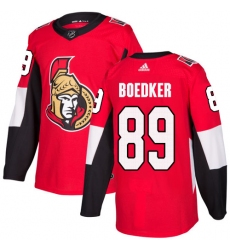 Men's Adidas Ottawa Senators #89 Mikkel Boedker Premier Red Home NHL Jersey