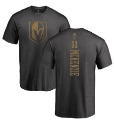 NHL Adidas Vegas Golden Knights #11 Curtis McKenzie Charcoal One Color Backer T-Shirt