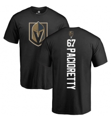 NHL Adidas Vegas Golden Knights #67 Max Pacioretty Black Backer T-Shirt