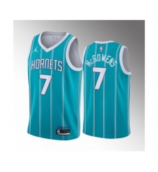 Men's Charlotte Hornets #7 Bryce McGowens 2022 Draft Stitched Basketball Jersey