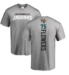 NFL Nike Jacksonville Jaguars #75 Ereck Flowers Ash Backer T-Shirt