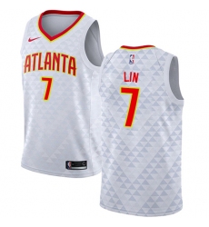 Youth Nike Atlanta Hawks #7 Jeremy Lin Swingman White NBA Jersey - Association Edition