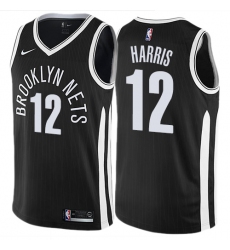 Men's Nike Brooklyn Nets #12 Joe Harris Swingman Black NBA Jersey - City Edition
