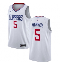 Youth Nike Los Angeles Clippers #5 Montrezl Harrell Swingman White NBA Jersey - Association Edition