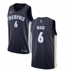 Men's Nike Memphis Grizzlies #6 Shelvin Mack Swingman Navy Blue NBA Jersey - Icon Edition