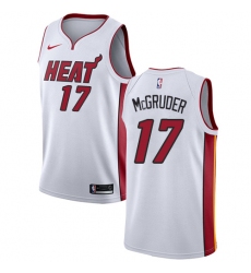 Youth Nike Miami Heat #17 Rodney McGruder Swingman White NBA Jersey - Association Edition