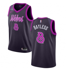 Women's Nike Minnesota Timberwolves #8 Jerryd Bayless Swingman Purple NBA Jersey - City Edition