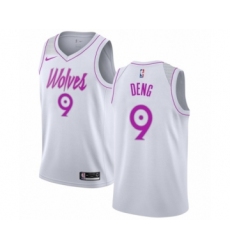 Women's Nike Minnesota Timberwolves #9 Luol Deng White Swingman Jersey - Earned Edition