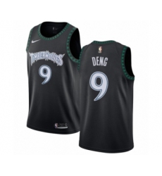 Youth Nike Minnesota Timberwolves #9 Luol Deng Swingman Black Hardwood Classics Jersey