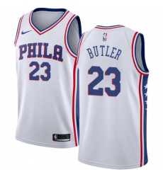 Youth Nike Philadelphia 76ers #23 Jimmy Butler Swingman White NBA Jersey - Association Edition