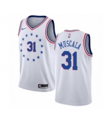 Women's Nike Philadelphia 76ers #31 Mike Muscala White Swingman Jersey - Earned Edition