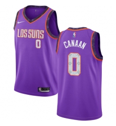 Youth Nike Phoenix Suns #0 Isaiah Canaan Swingman Purple NBA Jersey - 2018 19 City Edition