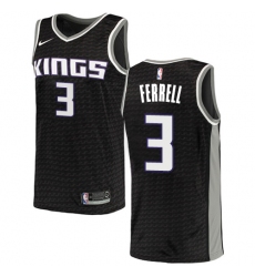 Youth Nike Sacramento Kings #3 Yogi Ferrell Swingman Black NBA Jersey Statement Edition
