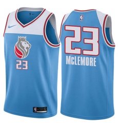 Men's Nike Sacramento Kings #23 Ben McLemore Swingman Blue NBA Jersey - City Edition