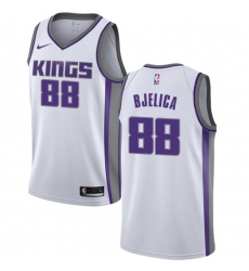 Men's Nike Sacramento Kings #88 Nemanja Bjelica Swingman White NBA Jersey - Association Edition