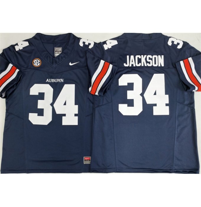 Men's Auburn Tigers #34 Bo Jackson Navy 2026 F.U.S.E. Limited Stitched Jersey