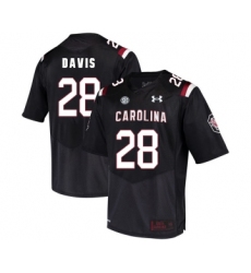 South Carolina Gamecocks 28 Mike Davis Black College Football Jersey