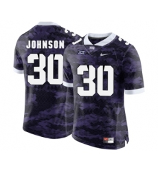 TCU Horned Frogs 30 Denzel Johnson Purple College Football Limited Jersey