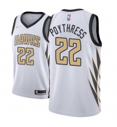 Men NBA 2018-19 Atlanta Hawks #22 Alex Poythress City Edition White Jersey