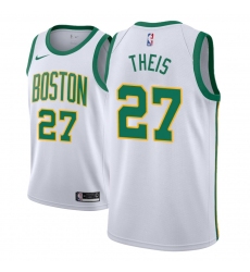 Men NBA 2018-19 Boston Celtics #27 Daniel Theis City Edition White Jersey