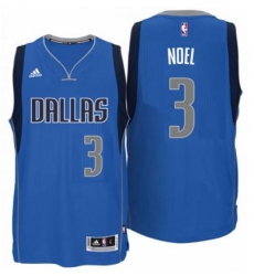 Men's Dallas Mavericks #3 Nerlens Noel adidas Royal Blue Swingman Road Jersey