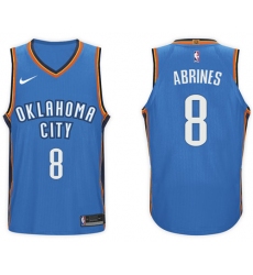 Nike NBA Oklahoma City Thunder #8 Alex Abrines Jersey 2017-18 New Season Blue Jersey