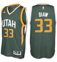 Men's Utah Jazz #33 Boris Diaw adidas Green New Swingman Alternate Jersey