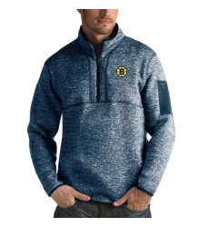 Men's Boston Bruins Antigua Fortune Quarter-Zip Pullover Jacket Royal