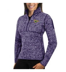 Dallas Stars Antigua Women's Fortune Zip Pullover Sweater Purple