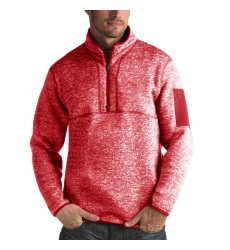 Men's Detroit Red Wings Antigua Fortune Quarter-Zip Pullover Jacket Red