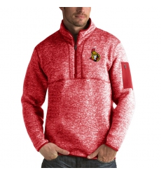 Men's Ottawa Senators Antigua Fortune Quarter-Zip Pullover Jacket Red