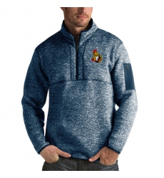 Men's Ottawa Senators Antigua Fortune Quarter-Zip Pullover Jacket Royal