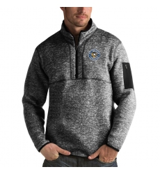 Men's Pittsburgh Penguins Antigua Fortune Quarter-Zip Pullover Jacket Charcoal