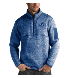 Men's Tampa Bay Lightning Antigua Fortune Quarter-Zip Pullover Jacket Blue