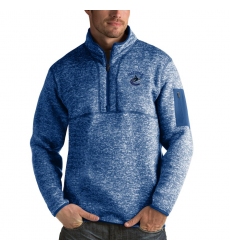 Men's Vancouver Canucks Antigua Fortune Quarter-Zip Pullover Jacket Blue